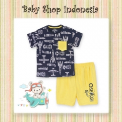 setelan cowok navy plane  large